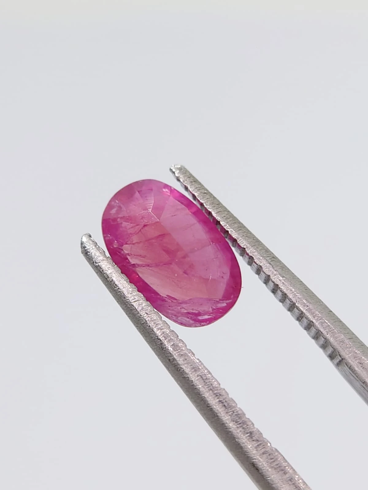 1.2ct Natural Pinkish Red Ruby Oval Cut From Afghanistan — view 4